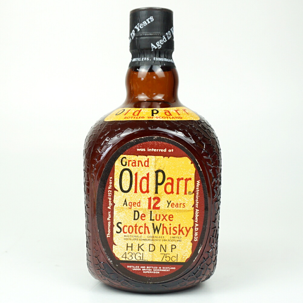 Grand Old Parr De Luxe 12年　グランドオールドパー　ブレンデッド　スコッチウイスキー　スコットランド　アルコール度数43度　容量750ml　酒　未開栓　【中古】