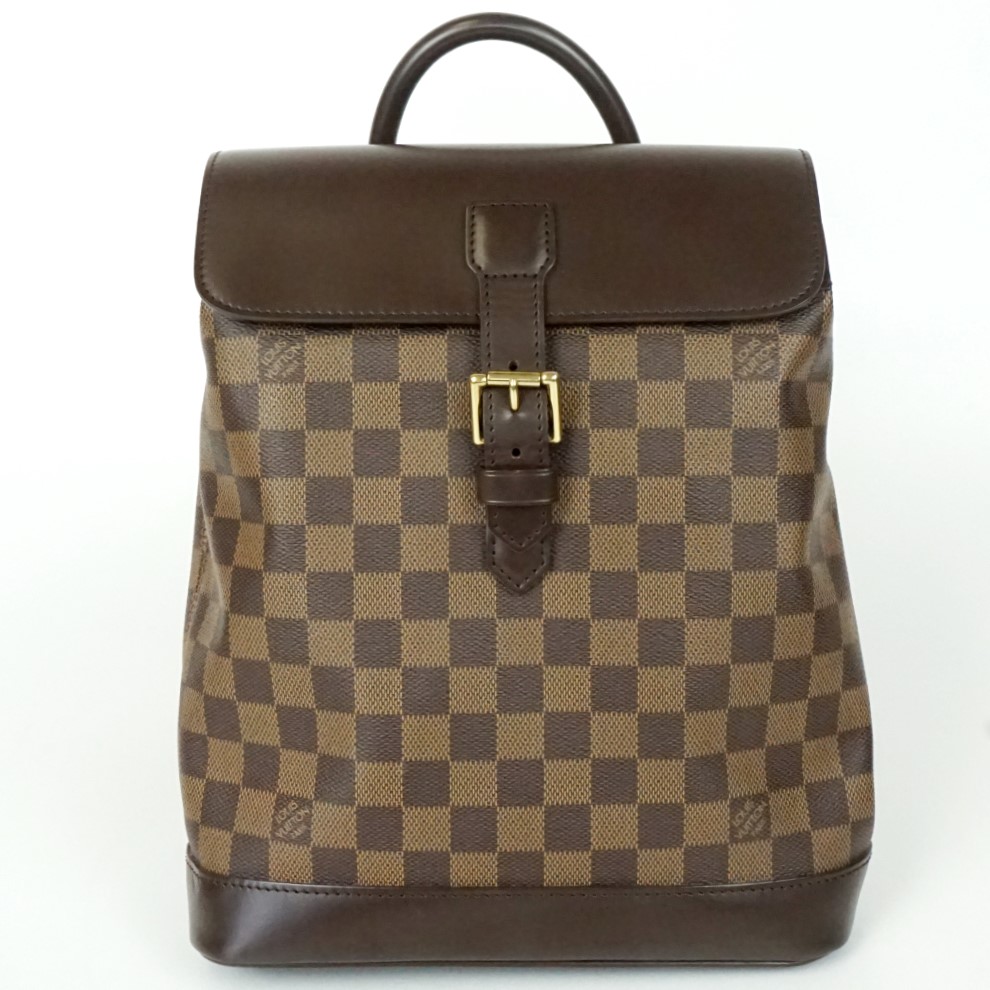 LOUIS VUITTON ルイヴィトン N51132 ソーホー ダミエ・エベヌキャンバス 赤銅色系 背嚢 デイパック 御徒面子 レディース 【中古】