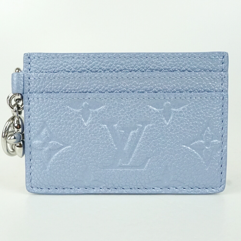 LOUIS VUITTON ルイヴィトン M26523 ポルトカルトLV引きつける モノグラム・アン工業プラント ブルーフロスト 青碧系 歌留多容れもの 通行手形容れもの レディース 【中古】