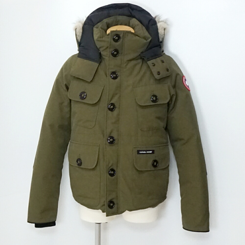 【中古】　CANADA GOOSE　カナダグース　2301JM　RUSSELL PARKA　ラッセルパーカ　カーキ系　サイズ表記Mサイズ　ダウンジャケット　メンズ　アパレル｜質屋かんてい局　盛岡店
