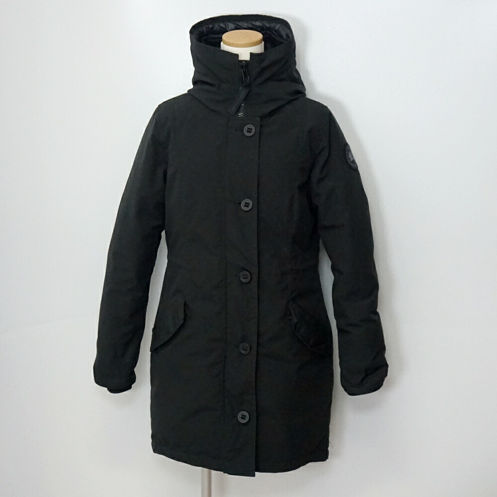 【中古】　CANADA GOOSE　カナダグース　2580WB　Rossclair Parka　ロスクレア パーカ ブラックレーベル　ブラック　黒　サイズ表記Sサイズ　ダウンジャケット　レディース　アパレル｜質屋かんてい局　盛岡店