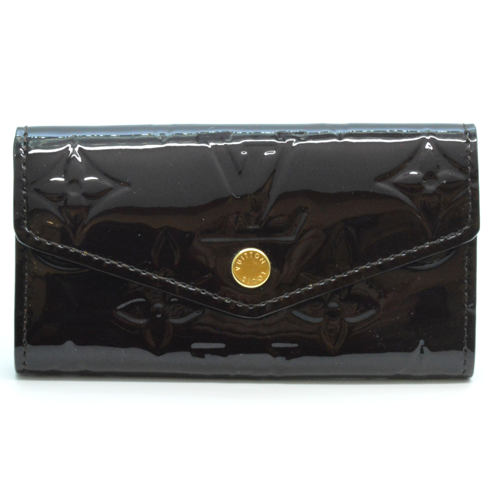 LOUIS VUITTON ルイヴィトン M90909 ミュルティクレ4 モノグラム・ヴェルニ アマラント ワインレッド系 キーケース ブランド小物 メンズ レディース 【中古】 |質屋かんてい局 盛岡店