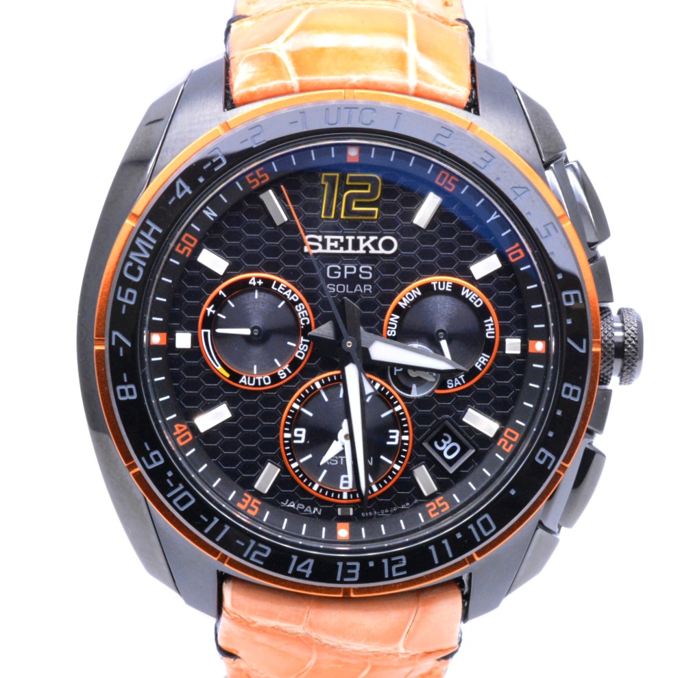 【中古】 SEIKO セイコー SBXC039 セイコー アストロン レボリューションライン Honda NSX 2019押さえるひな形 黒いこと ソーラーGPS電磁波 47.2粍 メンズ時辰儀 ウオッチ