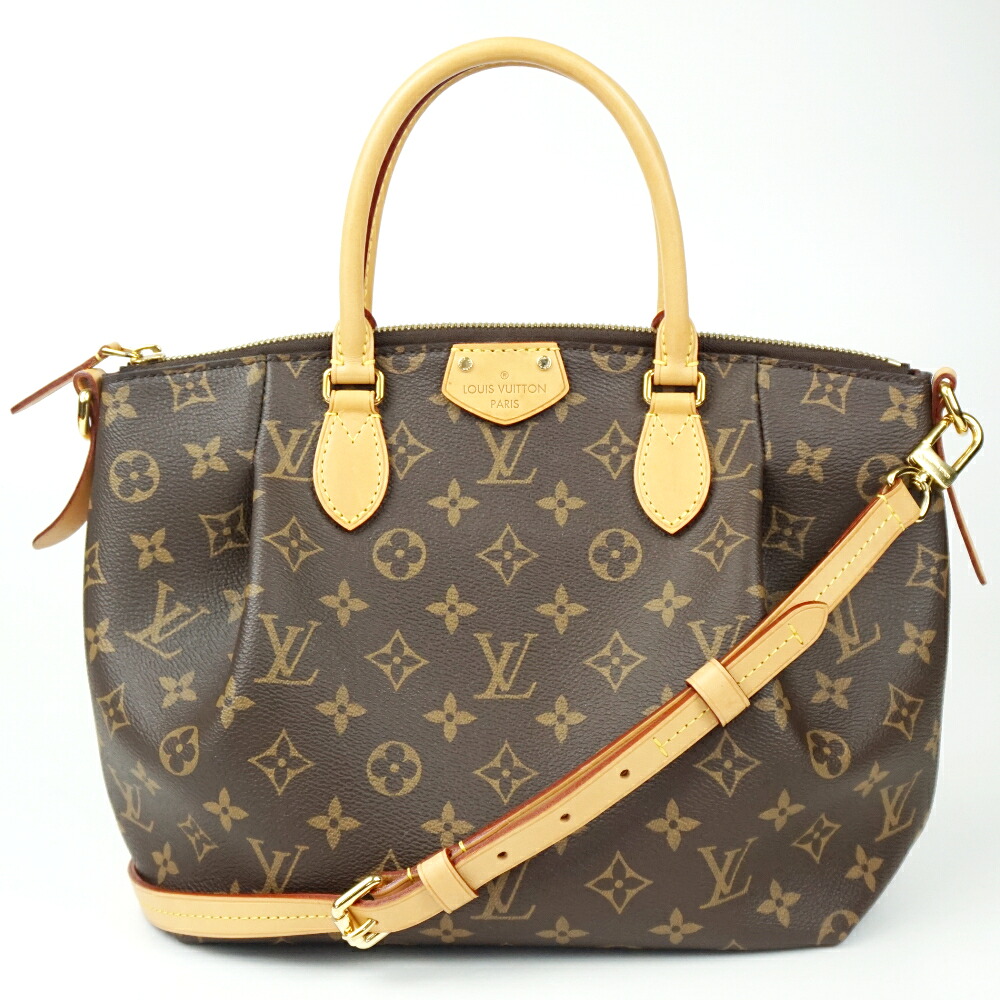 【中古】 LOUIS VUITTON ルイヴィトン M48813 テュレンPM モノグラム・帆布 赤銅色 茶 ハンドバック 肩部 肩かけ 曲がった掛け レディース