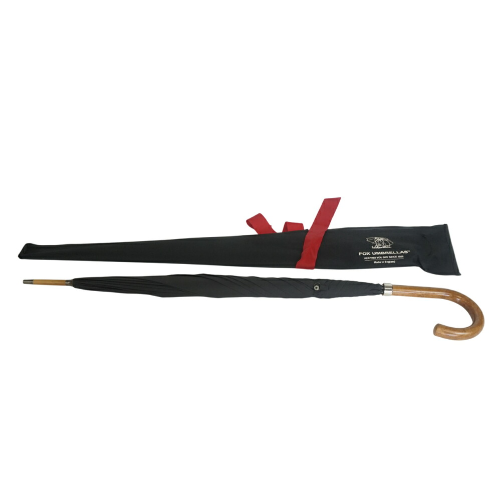 【中古】 FOX UMBRELLAS　フォックス・アンブレラ　長傘　ブラック　黒　雨具　レディース　メンズ　｜質屋かんてい局　盛岡店