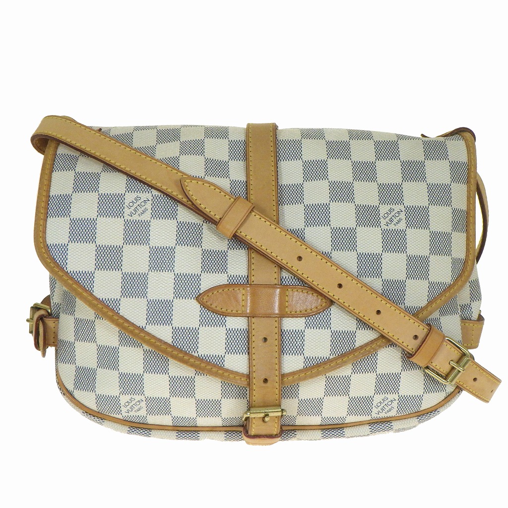 LOUIS VUITTON ルイヴィトン ダミエ アズール ソミュール30 スペシャルオーダー M48202 斜め掛け ショルダーバッグ【程度AB】【中古】｜かんてい局新潟万代店