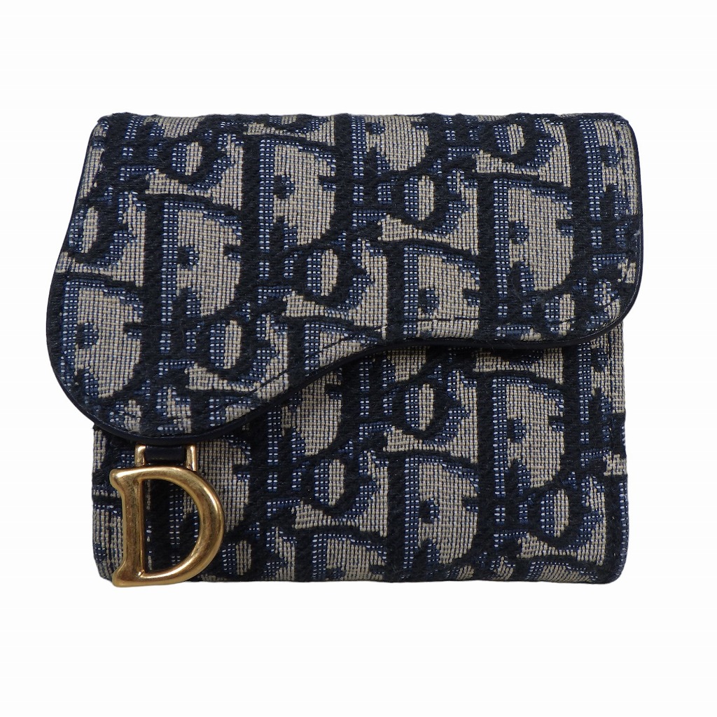 美品　ChristianDiorディオール Saddle ロングジップウォレット Christian Dior 【純正ラッピング済】ディオール ロングジップ