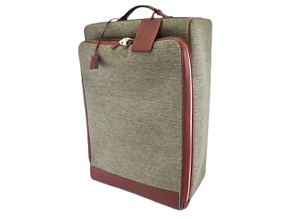 残りわずか Hermes エルメス カレーシュ エクスプレス キャビン Q刻印 レザー 茶系 赤茶系 ソルド品 キャリーバッグ キャリーケース スーツケース 程度a 枚数限定 Lanmexx Com