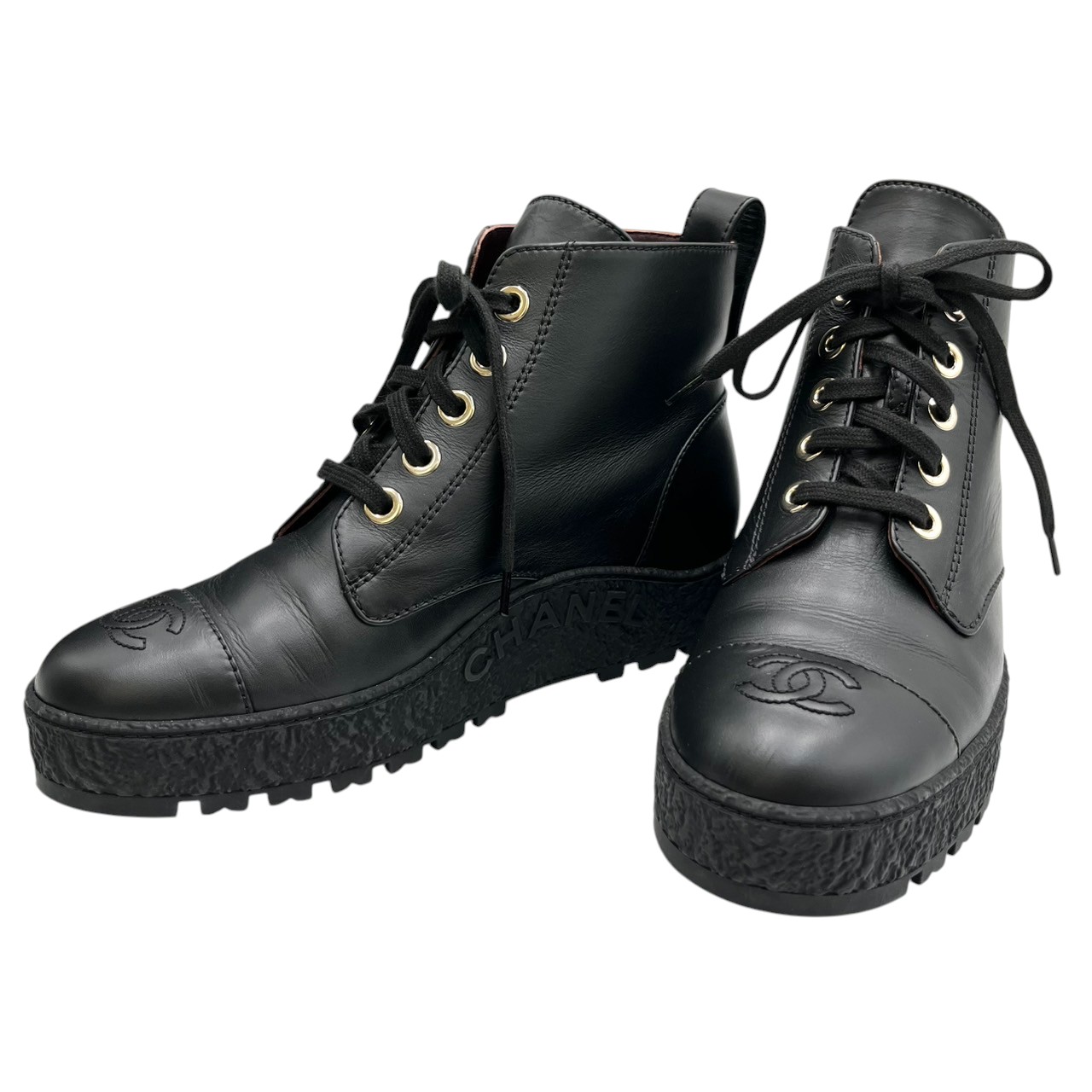 【美品】CHANEL　シャネル　マトラッセ　ブーツ　チェーン　ココマーク　39 楽天市場】CHANEL(シャネル) サイズ:39 22AW Leather Lace Up