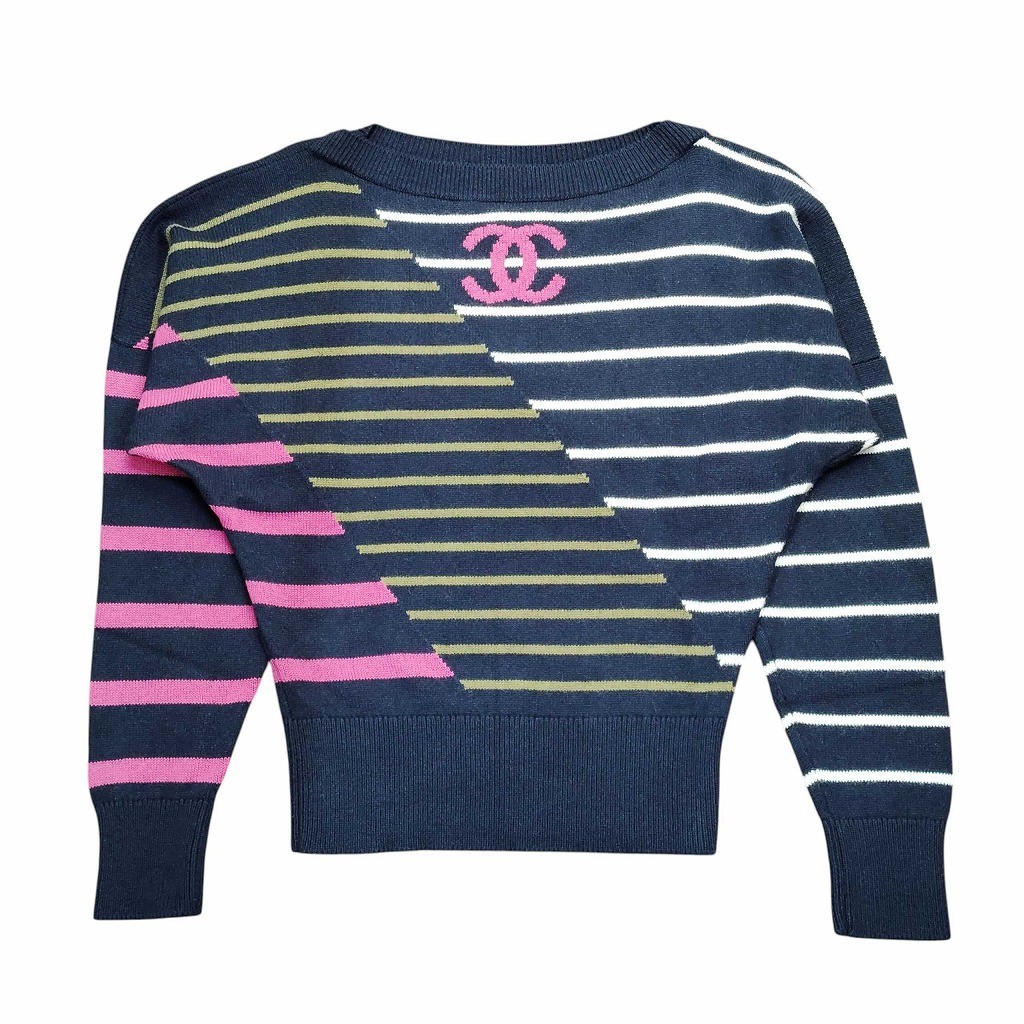 楽天市場】CHANEL（シャネル）ロゴパールラインストーン セーター