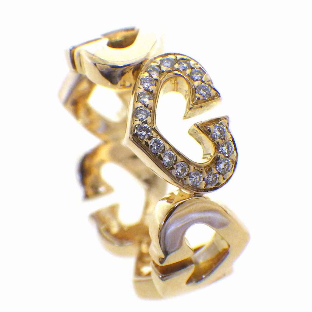 ❤️正規品❤️Cartier K18ゴールドリング ダイヤモンド装飾 16号