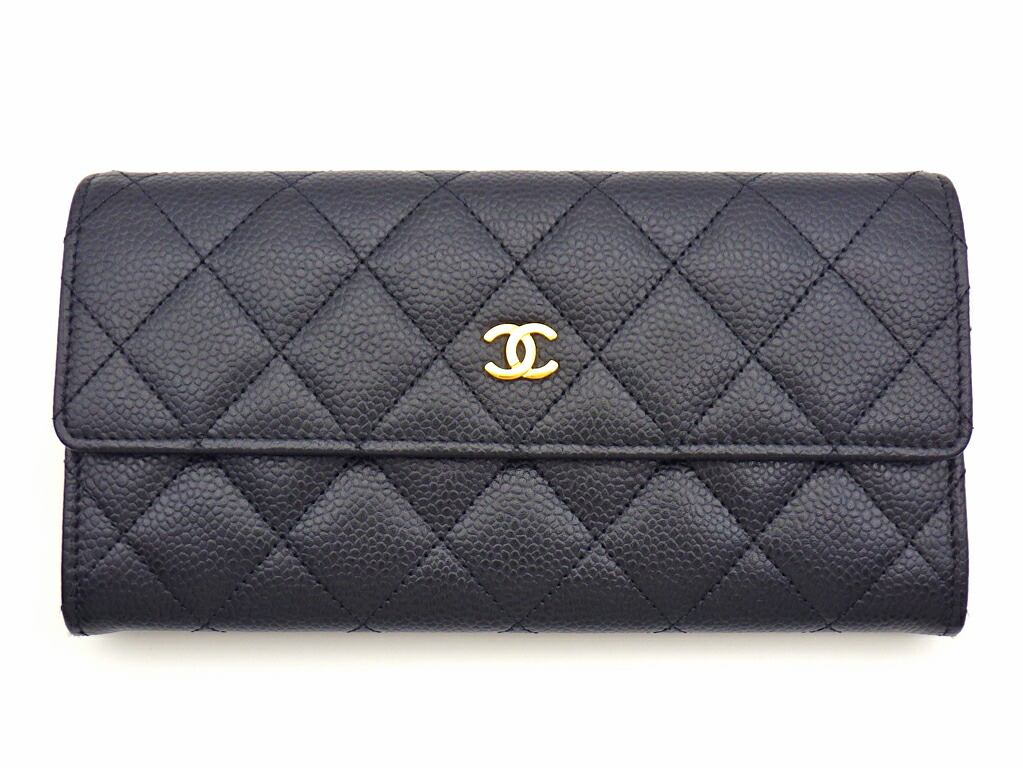 値下げ交渉承ります。CHANEL ブラックレザー マネークリップ TF レザーマネークリップ 黒 (07100550)