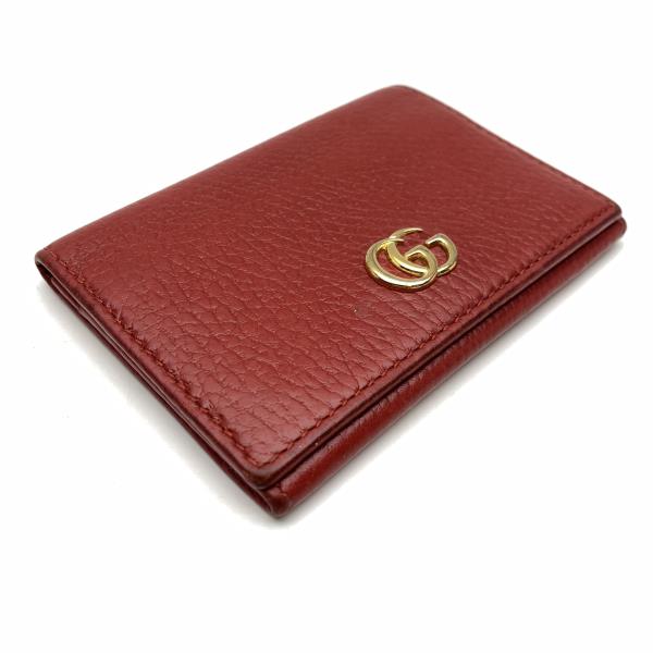 Gucci グッチ プチマーモント カードケース 名刺入れ 定期入れ パスケース 赤 レッド Ggマーク ビジネス 仕事用 レディース ブランド 管理ry Rvcconst Com