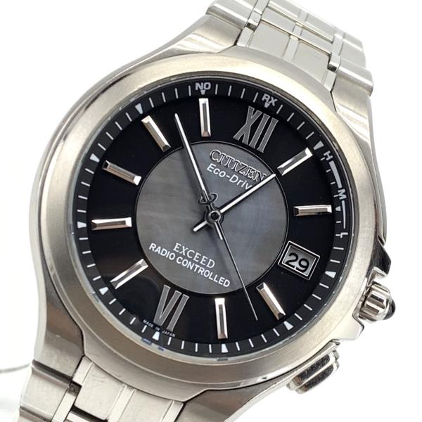 Citizen 腕時計 エクシード H410 エコドライブ 3針 カレンダー ステンレス Ss ソーラー カレンダー デイト メンズ 管理ry Mozago Com