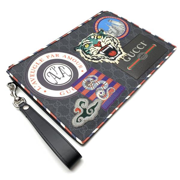 お気に入りの GUCCI グッチ 496346 GGスプリーム ナイトクーリエ 【春夏新色】 GUCCI GGロゴマーク 総柄 クラッチバック ポーチ bag クラッチバッグ