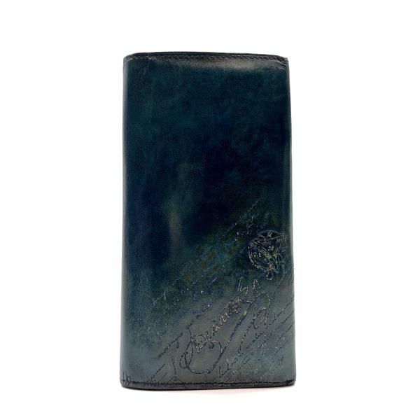 美品✨️ベルルッティ　長財布　札入れ　ネイビー　紺　レザー　カリグラフィ 楽天市場】【10%OFF】 ベルルッティ 長財布 札入れ 小銭入れ無し