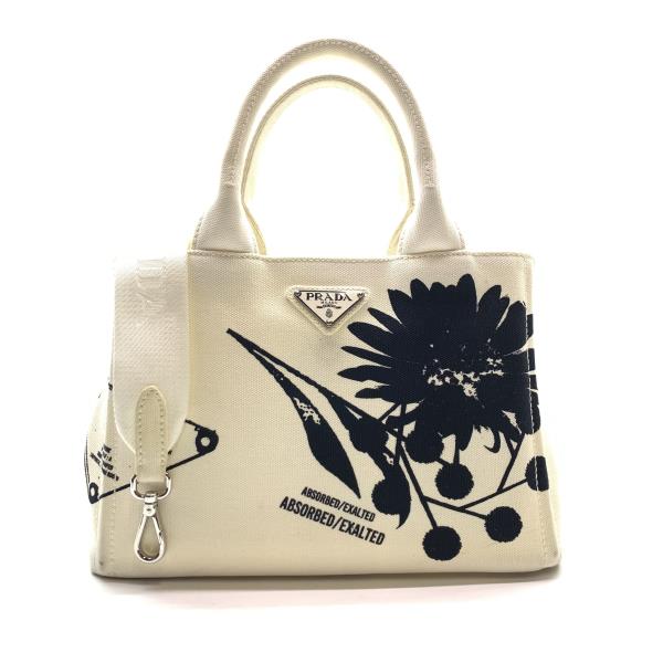 【PRADA】エスプラネード トートバッグ サフィアーノ ネイビー プラダ Re-Edition 1978 Re-Nylon xサフィアーノレザー