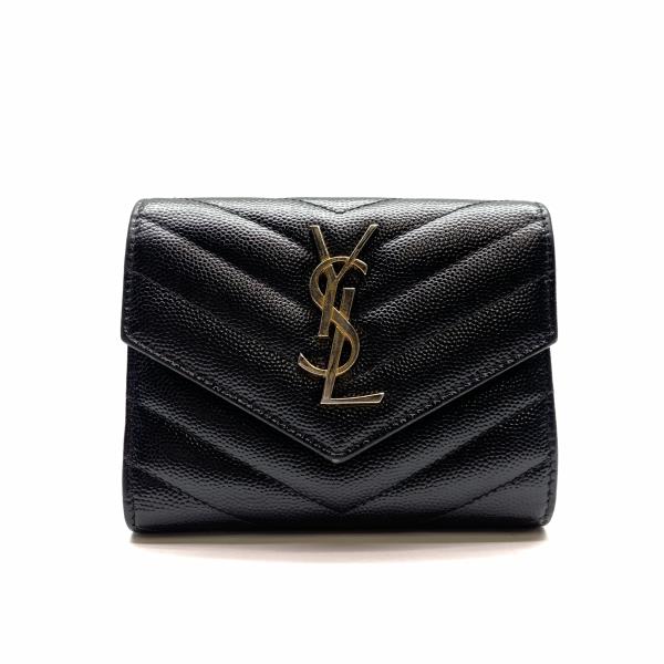 ゆう様【極美品】サンローラン モノグラム ウォレット カサンドラ YSL折り財布 サンローラン(SAINT LAURENT)サンローラン カサンドラ 二つ折り