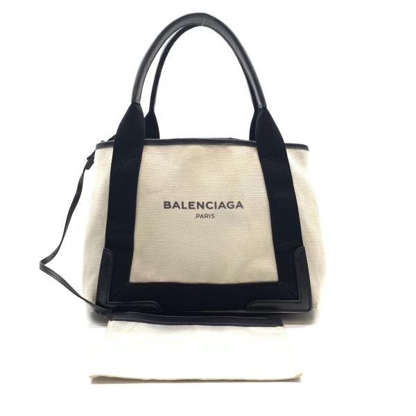 楽天市場】【バッグ】BALENCIAGA バレンシアガ ネイビーカバスXS ロゴ