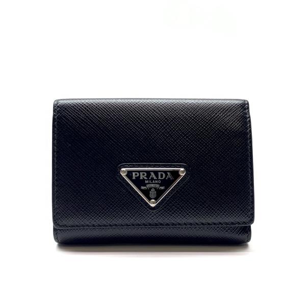 極美品　PRADA プラダ　財布　コンパクトウォレット　M001 楽天市場】PRADA ﾌﾟﾗﾀﾞ 1M0840 ｻﾌｨｱｰﾉ 三つ折り 財布 ｺﾝﾊﾟｸﾄ