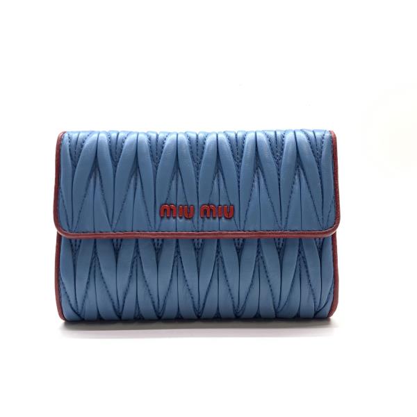 新品未使用品 MIU MIU 型押し エナメル ラウンドジップ コインケース miu MIUMIU ミュウミュウ コインケース 5MM268 2FPP レディース