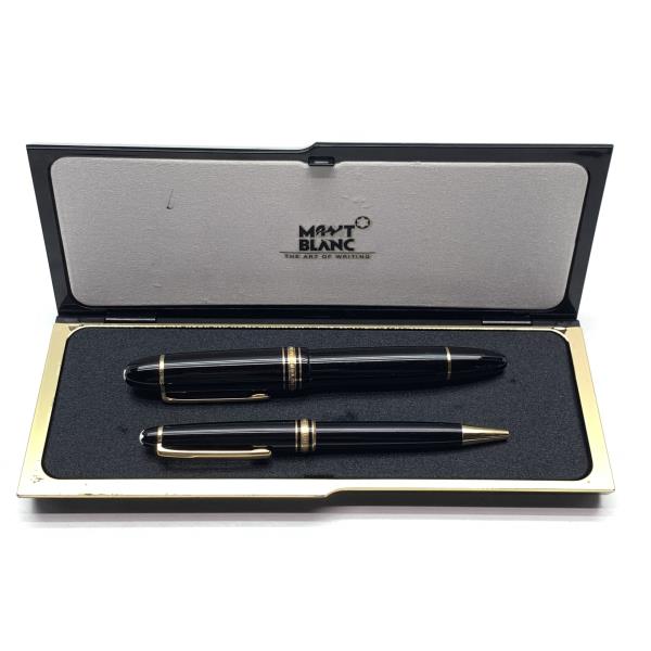 MONT BLANC 万年筆セット 黒 赤 ケース付き MONT BLANC 万年筆セット 黒 赤 ケース付き MONT BLANC 万年筆セット