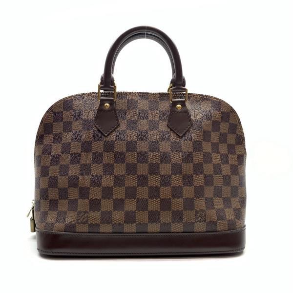 LOUIS VUITTON ルイヴィトン N51131 アルマ ダミエ ハンドバッグ ファスナー開閉 ブラウン 茶色 レディース かばん 管理RY25005721