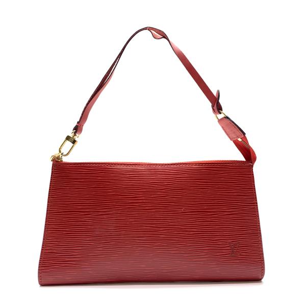 LOUIS VUITTON ルイヴィトン M52947 ポシェット アクセソワール エピ ハンドバッグ アクセサリーポーチ 赤 レディース 管理RY26001217
