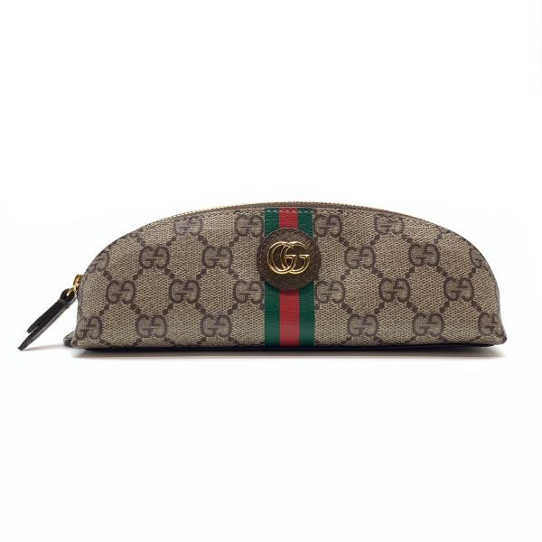 GUCCI グッチ 662129 0416 GGスプリーム 書きもの容れもの 合財袋 マルチ容れもの チャック開閉 なめし革 メンズ レディース 管理することRY26001368