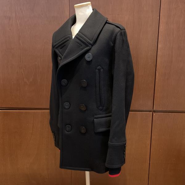 BURBERRY BLUE LABEL バーバリー ブルーレーベル ダブルコート ウール素材 黒 ブラック サイズ50 アウター レディース 管理RY26001563