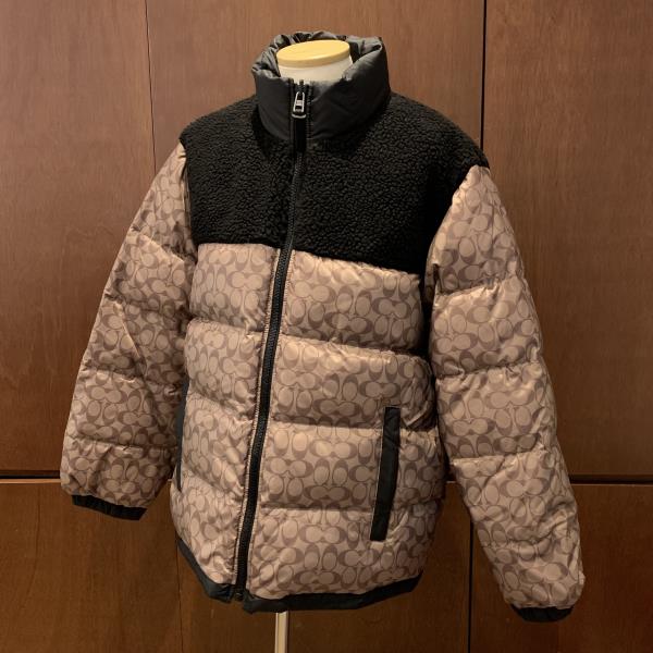 COACH コーチ CE338 リバーシブル シェルパ シグネチャー ダウン ジャケット XLサイズ アウター ポリエステル メンズ 管理RY26001800|かんてい局名古屋錦三丁目・緑店