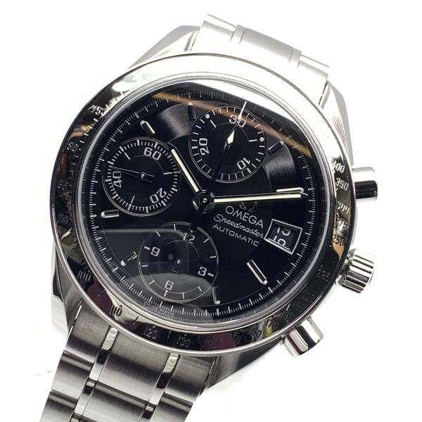 OMEGA ゼロ ウオッチ 3513.50 迅速さ御師匠さん 自動小銃巻 黒文字盤 デイト ステンレス鋼 クロノグラフ メンズ 大成済み 保護することRY26000705