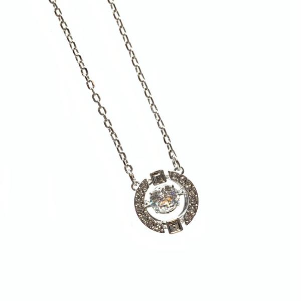 Swarovski スワロフスキー Una ネックレス ダンシングクリスタル ネックレス ペンダント アクセサリー ジュエリー シルバー 管理RY26001866