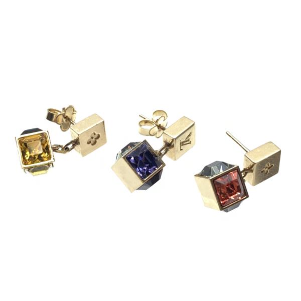 LOUISVUITTON ルイヴィトン M66827 ピアス スタッド ブークル ドレイユ ギャンブル キューブ アクセサリー ジュエリー 管理RY25006006 23,660円
