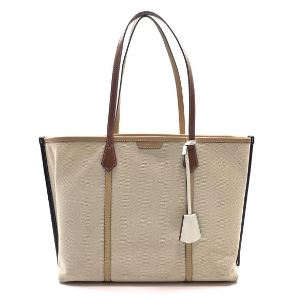 TORY BURCH トリーバーチ トートバッグ 虚蝉肩先 帆布 なめし革 ベージュ 肩かけ レディース かばん 大静電容量 管理することRY26002031