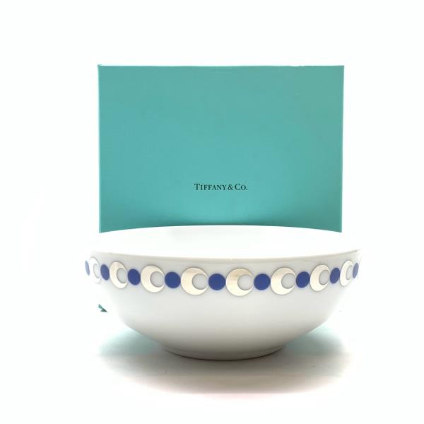 Tiffany ティファニー エタニティボウル ETERNITY 中皿 食器 白 ホワイト ブルー シルバー キッチン ホーム 雑貨 箱付き 管理RY26002126 7,608円