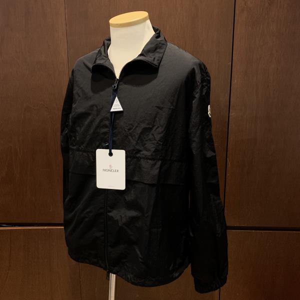 未使用 MONCLER モンクレール RASTABAN GIUBBOTTO ラスタバン ジャケット ウィンドブレーカー レインコート サイズ1 黒 ブラック メンズ アウター 管理RY26002285｜かんてい局名古屋錦三丁目・緑店
