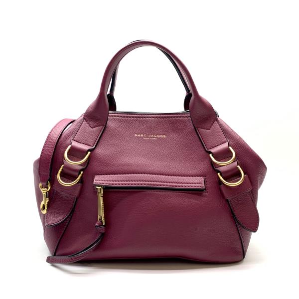 Marc Jacobs マークジェイコブス ハンドバッグ ショルダーバッグ 2WAY パープル系 紫 マグネット レザー レディース かばん 管理RY26002463