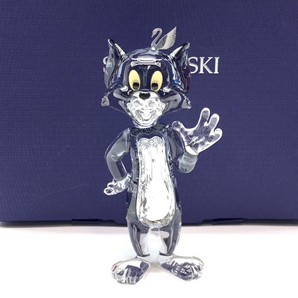 SWAROVSKI スワロフスキー 5515335 トムとジェリィ トム TOM オブジェ 室内装飾 飾りつけ 水晶 猫 箱付き添い人 2021年買いもとめる 保護することRY26003012