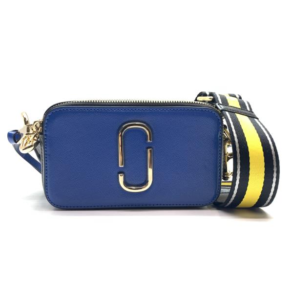 MARC JACOBS マークジェイコブス スナップ ショルダーバッグ ポシェット 青み 青 ジッパー開閉 レディース 管理することRY26003042