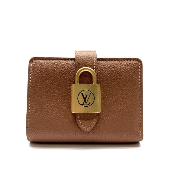 LOUIS VUITTON ルイヴィトン M12148 ポルトフォイユ ロウキー パウダーコンパクト コニャック 札入れ 二つ折り 赤銅色 赤銅色 保護することRY26002968