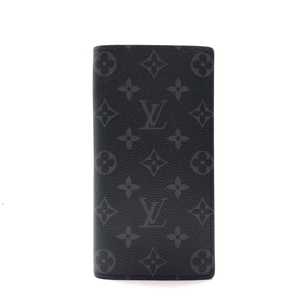 未当て嵌める LOUIS VUITTON ルイヴィトン M61697 モノグラムエクリプス ポルトフォイユ ブラザ 長金入れ コインケースあり メンズ 管理することRY26003263