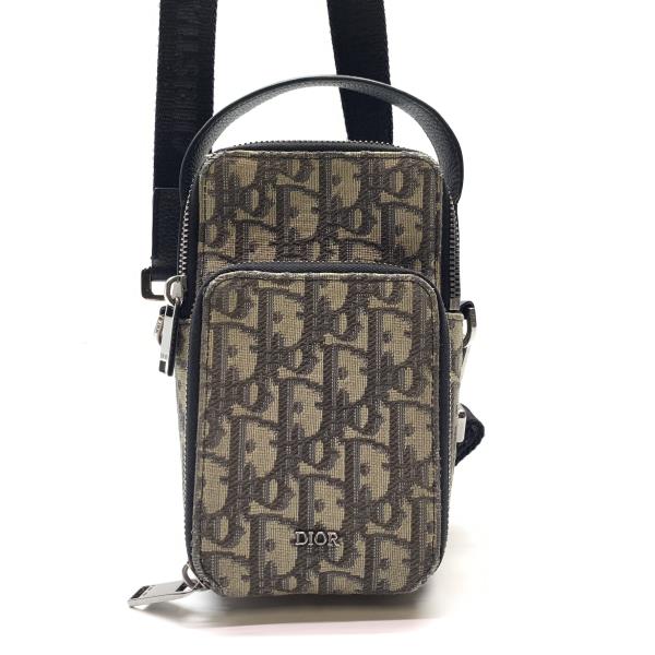 Dior ディオール 20BCA326 トロッター ライダー マイクロポーチ ショルダーバッグ ポシェット ファスナー開閉 メンズ 管理RY26003790|かんてい局名古屋錦三丁目・緑店