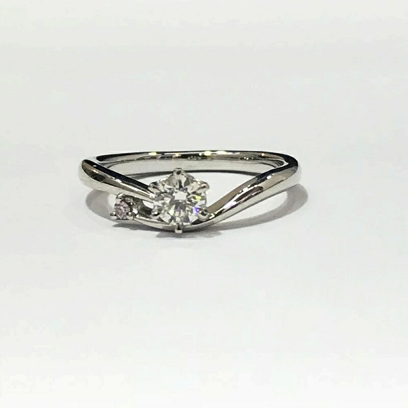 PT950 プラチナ/ ダイヤモンドリング 指輪　9号 D0.264ct 3.6g 中古 美品 管理EM2240