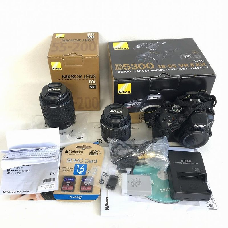 楽天市場 美品 Nikon ニコン D5300 ダブルズームキット２ デジタル一眼レフ カメラ Sdカード バッテリー 管理rm かんてい局名古屋錦三丁目 緑店