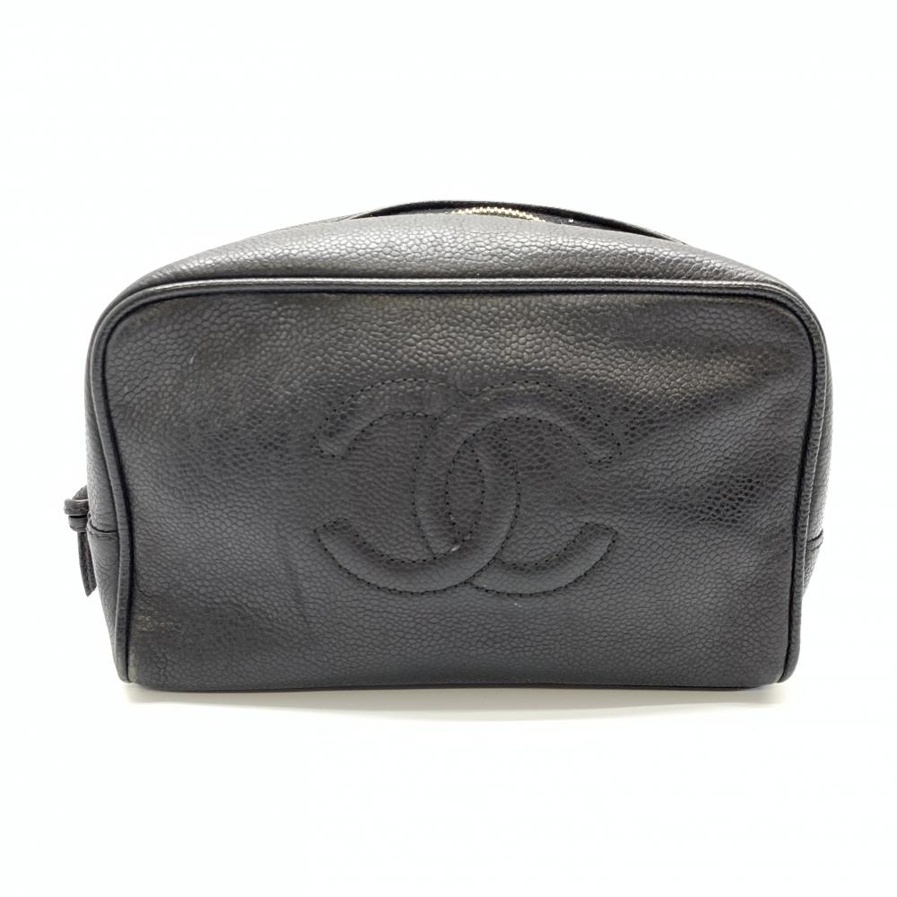 CHANEL シャネル A06241 小物入れ キャビアスキン ブランド ブラック