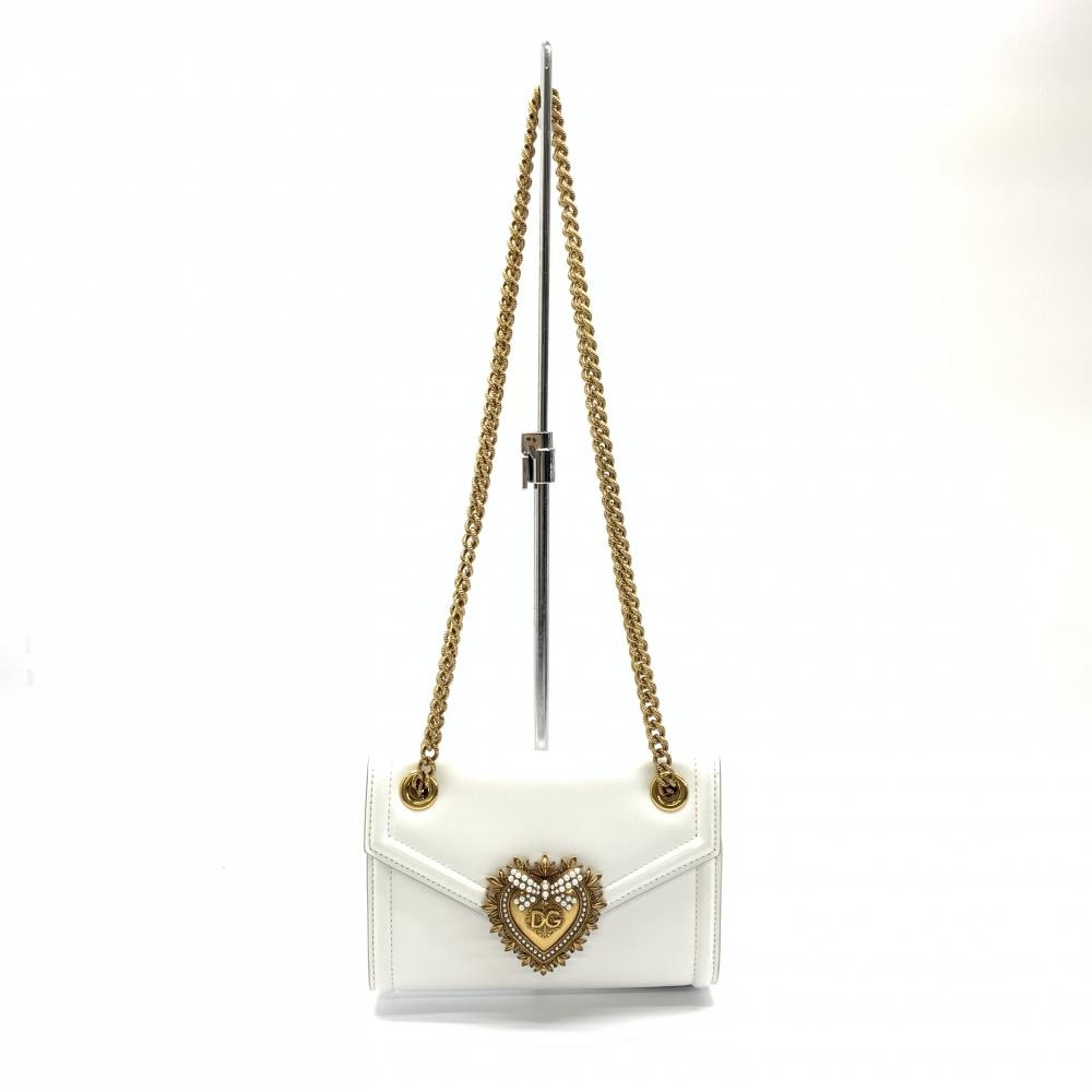 DOLCE & GABBANA Mini Devotion Bag in Smooth Calfskin White with Box  AUTHENTIC | eBay