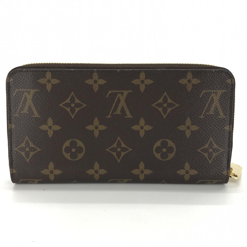 美品 LOUIS VUITTON ブラウン ジッピーウォレット モノグラム