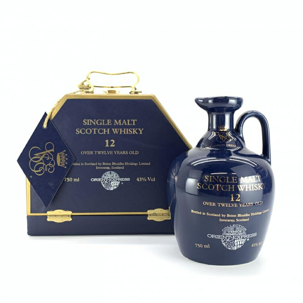 ベニス・シンプロン・オリエント・エクスプレス シングルモルト 12年 750ml 43% Venice Simplon Orient Express VSOE レアボトル デキャンタ 陶器ボトル レアウイスキー オールドボトル 古酒 スコッチウイスキー 管理YI33897