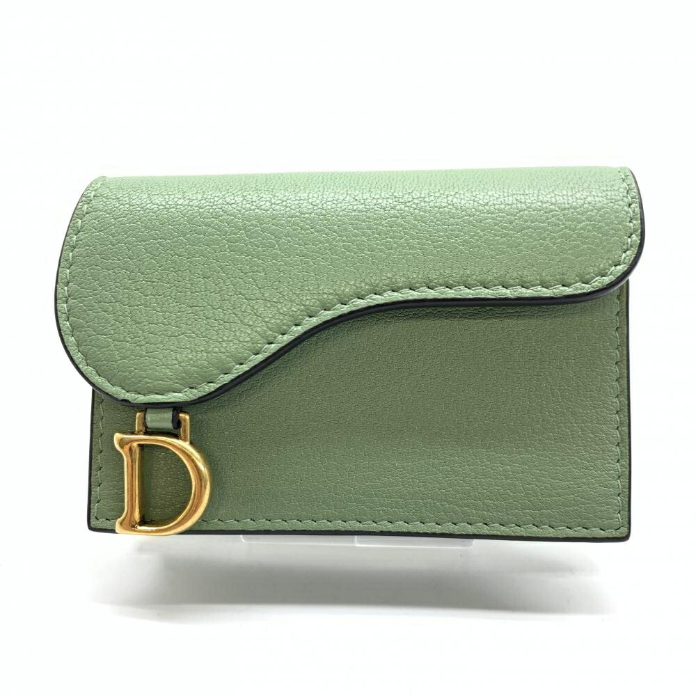 【星のステッチがオシャレ♡】DIOR カードホルダー ☆DIOR☆ ディオール オブリーク SADDLE フラップカードホルダー